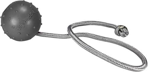 big buddy® Hundeball mit Schnur | Futterball aus Naturkautschuk | Hundespielzeug Ball mit Seil und mit Leckerli Loch | Snackball Zahnfreundlich, Langlebig und Leicht zu Reinigen