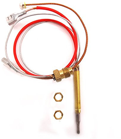 Terre étoile extérieur Chauffage de terrasse M60.75 Tête Filetage avec embout M8 x 1 Connexion Écrous thermocouple 410 mm