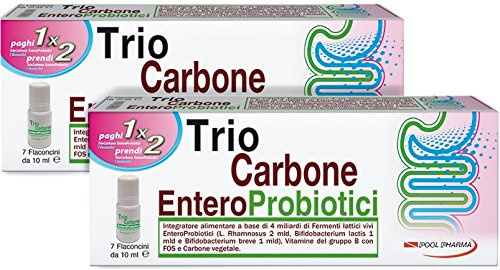 2 X TRIO CARBONE ENTEROPROBIOTICI Fermenti lattici vivi