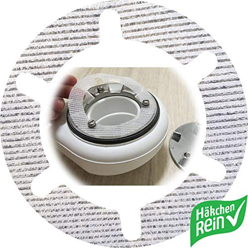 HäkchenRein Haarsieb Haarfänger für Moderne Duschen | 30 Stück | Durchmesser 10 cm | Viega, AlcaPlast, UVM.