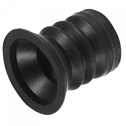 sourcing map Lavadora Máquina Desagüe Tubería Sello Silicona Sellado Tapón Anillo para Baño, Cocina, Lavandería Cuarto, 45mm, Negro