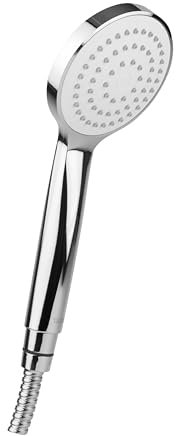 TATAY Kit de ducha, incluye alcachofa y flexo Marina, alcachofa de ducha de ahorro de agua, 1,5m largo manguera, Cromo. Medidas: 16 x 8 x 30 cm