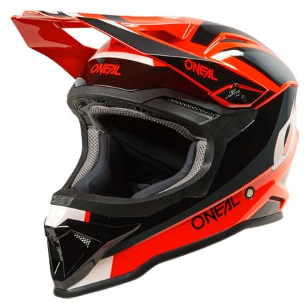 O'NEAL | Motocross-Helm | Kinder | MX Enduro | ABS-Schale, Komfort-Innenfutter, Lüftungsöffnungen für optimale Belüftung & Kühlung | 1SRS Youth Helmet Stream V.24 | Schwarz Neon Gelb