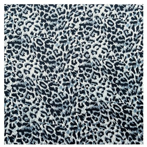Wisafory Leoparden Stoff Meterware 100x150cm, Dekostoff für DIY Nähen | Leopardenmuster, vielseitiger Stoff für DIY Projekte, einfach zu schneiden, zum Nähen, Patchwork, Taschen, Kissen und Deko