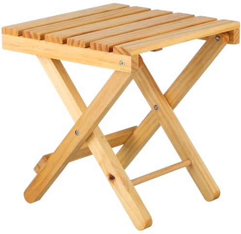 BCOATH Small Folding Side Table Portable Wooden Outdoor Table for Garden Camping Beach Wine Picnic Plant Stand and Serving Desk