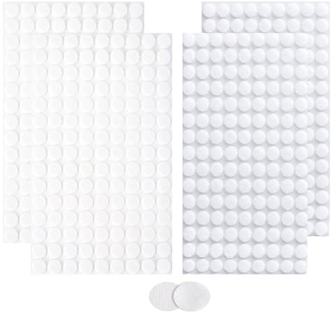 270 Pairs Selbstklebende Punkte-540Pcs (270 Paare),10mm Durchmesser Starke klebrige runde Nylonpunkte, Nylon klebrige hintere Punkte, Haken und Schleife Punkte mit Kleber, für Klassenzimmer, Büro
