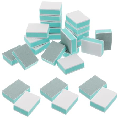 VALICLUD 50stücke Mini Nagelbürstchen Mit Buffer-funktion Kompakte Flexible Nagelpuffer Für Polieren Schneiden Und Reinigen Der Fingernägel Vielseitig Für Zuhause Und Profi-nagelstudio