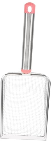 Luxshiny Rostfri Kattströskopa med Non Stick Yta Praktisk Enkelt Klumpar och Kattlådan Hållbar Design