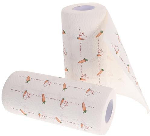 TOYANDONA 2 Asciugatutto Cucina con Stampati Salviette Carta Mani per Pulizia Olio e Grasso Accessori Casa Multifunzione per Cucina