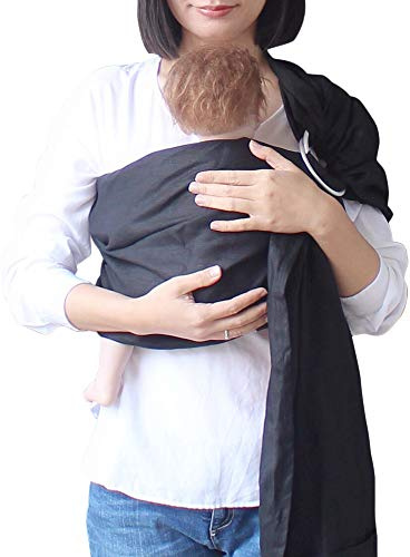 vlokup Ring Sling, Baby-Folie, Luxus, leicht, atmungsaktiv, Leinen und Baumwolle, mit Riemen für Baby, Neugeborene, Kinder und Kleinkinder | verstellbar, zum Stillen, mit Geschenk