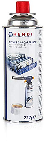 Gas-Kartusche für Gas-Kocher und Brenner, Butan, Hendi, 227 g