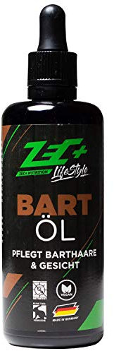 Zec+ Nutrition Lifestyle Bartöl – 75 ml hochwertiger Bartöl-Conditioner für die ideale Bartpflege, Beard Oil mit ätherischen Ölen, spendet Feuchtigkeit & Glanz, mit angenehmem Zitrus-Duft