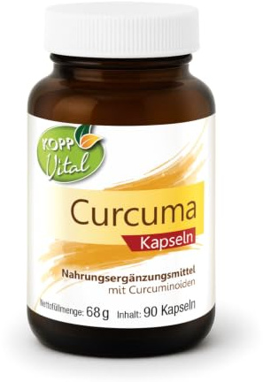 KOPP Vital® Curcuma Kapseln, 68 g, 90 Kapseln, mit BCM-95, 316 mg