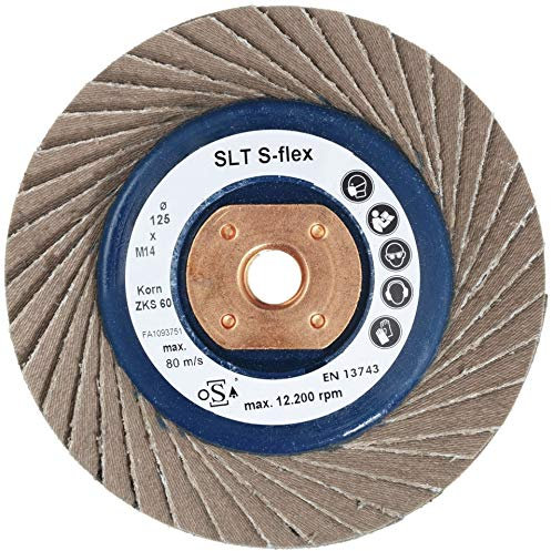 LUKAS - Disco lamellare flessibile, Ø 125 mm, grana 40, 10 pezzi