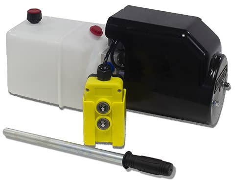 Flowfit Hydraulik-Power Pack ZZ016183, 12 V Gleichstrom, mit 2,5 l Tank und Handpumpe