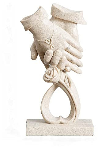 MANQILE Liebesstatue Paar Handmodell Harzskulptur Abstrakte Nordische Wohnkultur Kunst Schreibtischzubehör Schlafzimmer Dekoration Neujahrsgeschenke