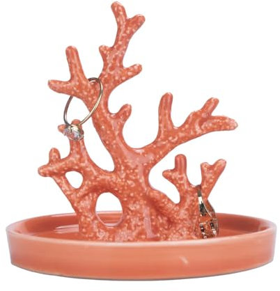 Balvi Porte-bagues Arrecife Couleur Corail Support différent pour ranger vos bijoux, avec un design u
