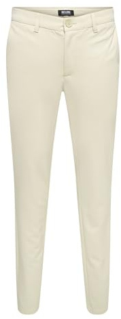 Only & Sons Herren Chino Hose ONSMARK - Slim Fit - Schwarz Grau Blau Grün, Größe:34W / 34L, Farbe:Moonstruck 22010209