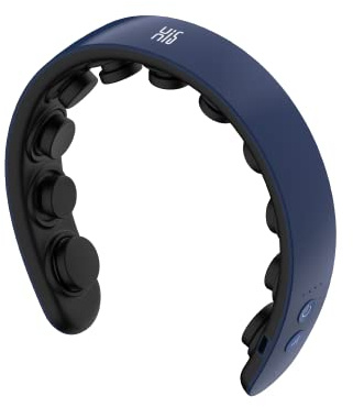 Master Massage H1 Fashion Haarband Kopfmassagegerät Standard - schlank & leicht, 11 vibrierende Köpfe, 5 Modi, 3 Intensitäten von sanften Fingern bis Akupressur - Preußischblau