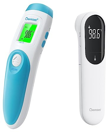 [Value Bundle] Berrcom Non Contact Forehead Thermometer JXB195 & Berrcom No Touch Forehead Thermometer for Adults and Kids JXB315