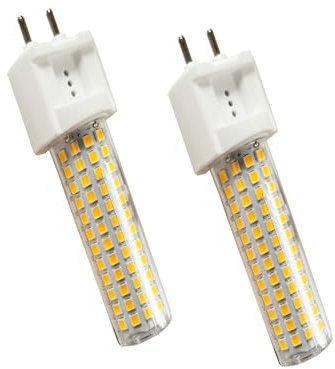 Y.W.Licht G12 LED Lampe Birne 15W 220V Maislampe Warmweiß 3000K G12 Bi-Pin Sockel Mais Licht vergleicht zu 150W Halogenlampe für Deckenlampe Leuchtmittel für Staße Garage Lager(2 Stück, Nicht Dimmbar)