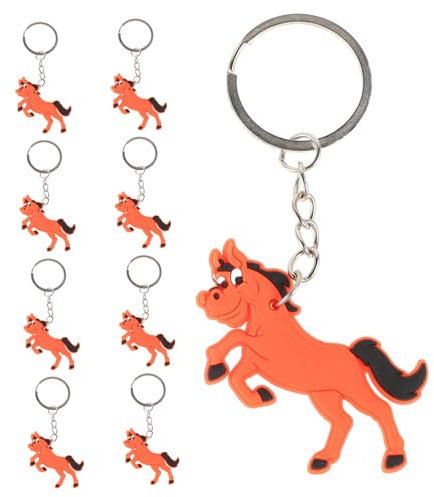 PHENOFICE 12stücke Metall Pferd Schlüsselanhänger Keychain Für Tasche Rucksack Junge Mädchen Party Dekoration Anhänger Mit Tragbarem Design