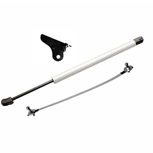 DZSQHDSAF Compatible para Ford para Fiesta 5th para Clásico para Ikon 2002-2008 Capó Delantero Amortiguador De Gas Muelle neumático(Plata)