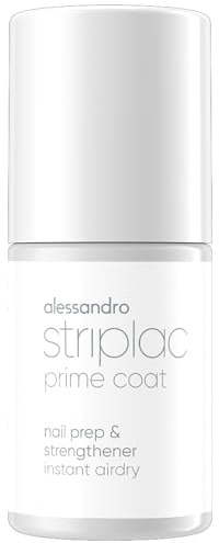 alessandro Striplac Prime Coat - Unterlack für Längeren Halt - Sofort Trocknend - Für Normale & Weiche Nägel - Schonende Abziehtechnologie - Vegan, 6,5ml