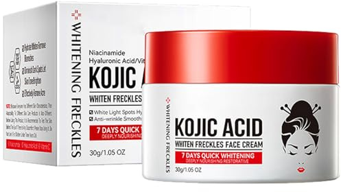 Mnozreo Crema Crema Per Macchie Scure,Kojic Acid,30G,1PC(Crema Viso per Macchie Scure e Melanina,Turmeric Kojic Acid Brightening Skin Idratante)