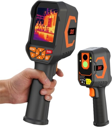 XUMIUZIY Caméra Thermique, 180x240 Super Résolution Caméra D'imagerie Thermique Portative, Durée de Vie de la Batterie de 8 Heures, -4 ℉ à 1022 ℉ Range Temporaire, Imageur Infrarouge 25Hz