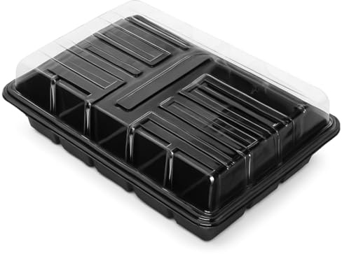 SC E-COMMERCE Mini Serra per Semina con Coperchio – Set Vaschette Germinazione 72 Celle, Propagatore per Semi, Germogli, Ortaggi e Piante – Kit Coltivazione Indoor/Outdoor