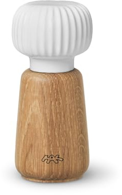 Kähler Mühle H14 cm Hammershøi handlich dänisches Design Gewürzmühle, weiss