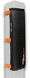 seaEQ YACHTSPORT EQUIPPED Dalbenfender schmal M, Spanngurtsystem PFS 810 für mittlere Dalben, Pfahlfender, Hafenfender PF 25/80 Black M