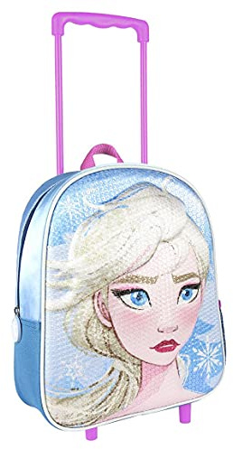 Cerdá Unisex-Kinder Mochila Carro Infantil Lentejuelas 3D Pailletten Rucksack Frozen 2, Mehrfarbig, 26.0 x 31.0 x 10.0 cm