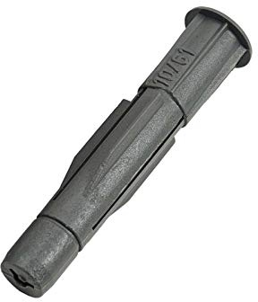 500 Stück/Dübel/Durchmesser - 10 x 61mm - Länge Universaldübel mit Kragen/Spreizdübel/Allzweckdübel/Material: Kunststoff