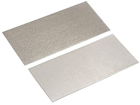 sourcing map Diamond Whetstone Sharpening Stone, 170mm x 75mm 150 Grit 240 Grit Sharpener Grinding Plate Abrasive Tool Set 2pcs