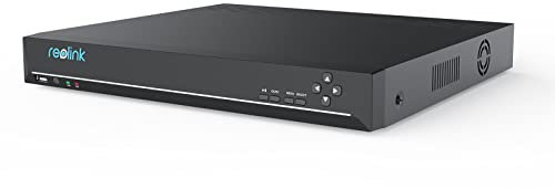 Reolink NVR 36 Kanal CCTV Überwachungskamera System, 3 HDD Einschübe, Keine HDD enthalten. Unterstützt 16MP/12MP/4K/5MP/4MP HD IP Kameras, integrierte O/I Alarmanlage, RLN36