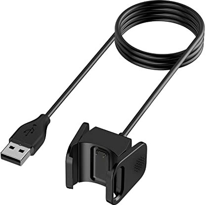 Wanme Charger compatible with Fitbit Charge 3 Charger Cable/Fitbit Charge 4 Charger Cable, Replacement USB Charger Adapter Dock Charging Cable for Fitbit Charge 3/4 & Special Edition Tracker(1*92cm)