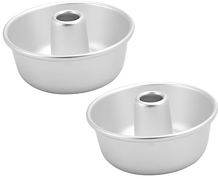 BESTonZON Donut-formen Aus Aluminiumlegierung Runde Kuchenbackform Nicht Lösbares Crimp-design Silberfarben