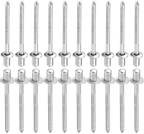 DTGN 3.2mm x 6mm (DxL) Rivetti Ciechi - 50pz - Ottimo per Macchinario Collegamento - 304 Inox Acciaio Cupola Chiuso Terminale Rivetto