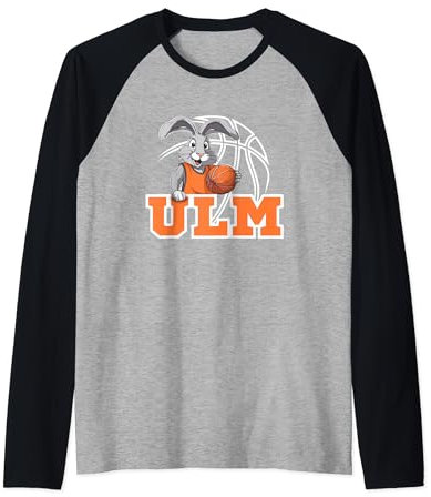 Ulm Basketball Fan Support Schwaben Stadion orange weiss Raglan