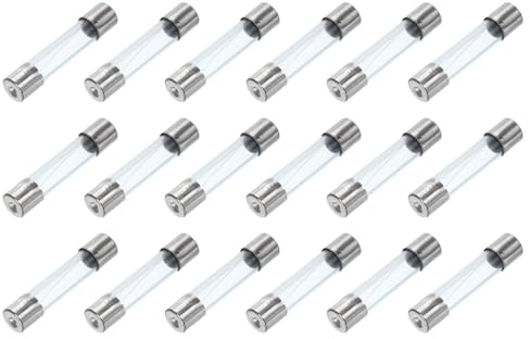 QUARKZMAN 18 Stück Glassicherung 6 x 30mm, 1A Schnellschlag Auslösecharakteristik 250V Sicherung für Leiterplatten Elektronische Geräte Haushaltsgeräte
