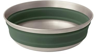 Sea to Summit Detour Stainless Steel Collapsible Bowl, Medium (22 fl oz), Laurel Wreath Green