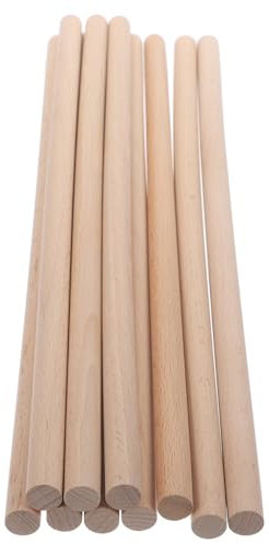 NUOBESTY 10stücke Holz Diy Bastelstock Holzmaterial Zum Selbermachen Von Trommelstöcken Holzstreifen Für Handwerk Und Bastelzubehör