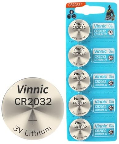 Pile Cr2032 3v Lithium- Lot De 5 Piles Cr2032 - Format Plat Et Compact - Batteries Lithium CR 2032 - Haute Qualité - Longue Durée De Vie - Puissance, Fiabilité Et Performances Garanties