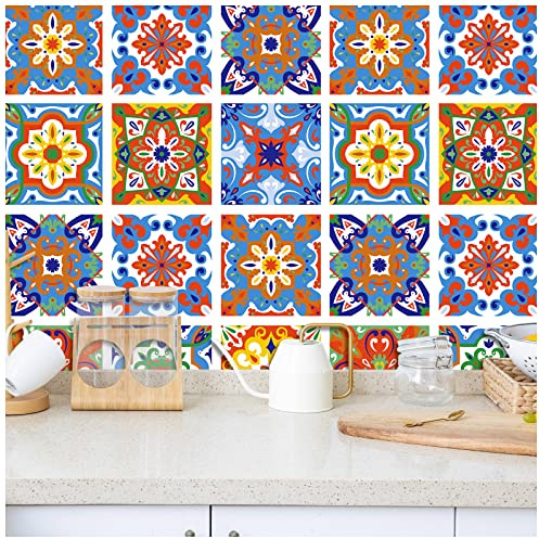 Carta da parati adesiva, bohémienne Marocco, carta rimovibile facile da applicare per affittuari, cucina, camera da letto, armadio