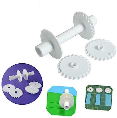 MAGICLULU 6pcs Pastry Wheel Set Cookies Pasta Fondant Cake Lattice Roller for Baking Decorations