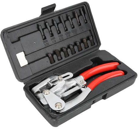 Perforatrice, Perforatrice en Métal, Kit de Perforation électrique à Main, Pince Perforatrice en Plastique et en Acier Inoxydable