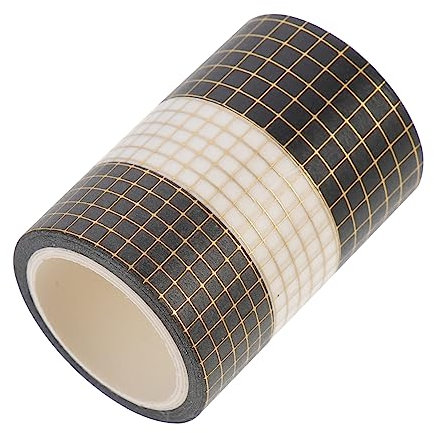 SEWOART 3rollen Hand Account Klebebänder Diy Scrapbook Tapes Mit Zarten Goldakzenten Für Tagebuch Kalenderdekoration Geeignet Für Notizbücher Fotoalben Karten