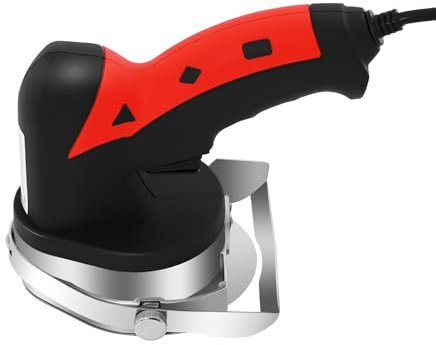 Caskunbsy Coltello elettrico per griglia,Coltello elettrico da cucina,coltello elettrico shawarma, macchina per tagliare kebab Dotato di vite di regolazione e anello di regolazione dello spessore